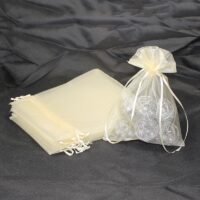 Bolsas de organza 15 x 20 cm - ecru Velas