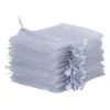 Bolsas de organza 15 x 20 cm - gris plata Bolsas medianas