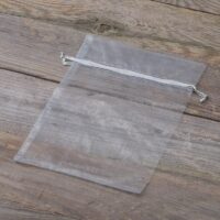 Bolsas de organza 15 x 20 cm - gris plata Bolsas de organza