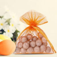 Bolsas de organza 15 x 20 cm - naranja San valentín