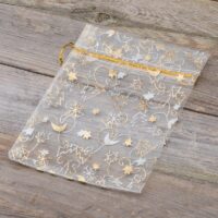Bolsas de organza 15 x 20 cm - Navidad / 8 Productos cosméticos