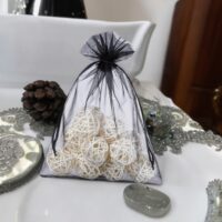 Bolsas de organza 15 x 20 cm - negro Halloween
