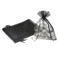 Bolsas de organza 15 x 20 cm - negro Velas