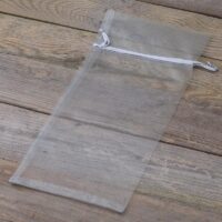 Bolsas de organza 15 x 33 cm - gris plata Bolsas medianas