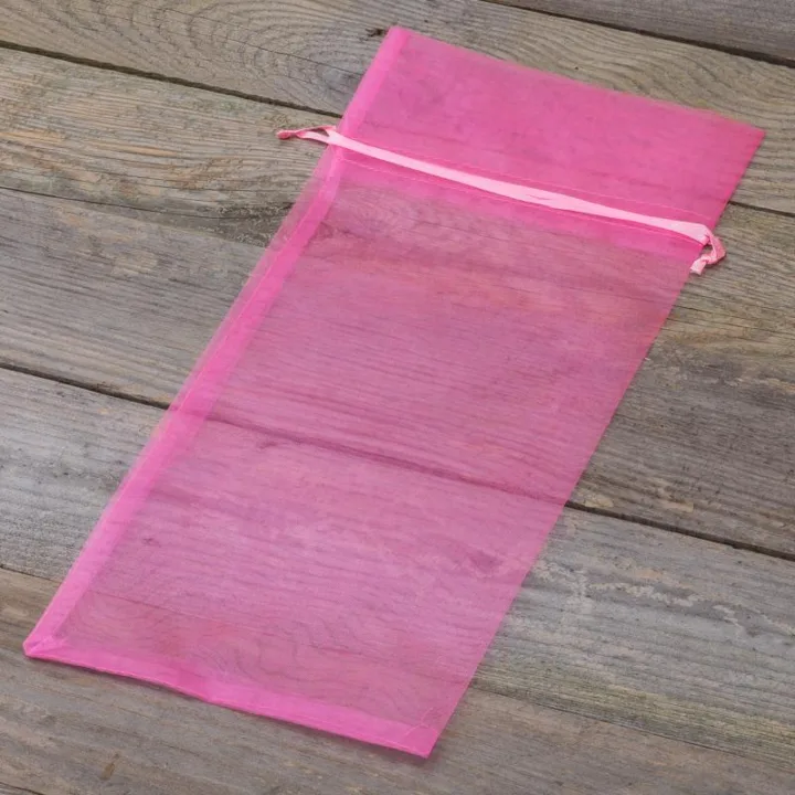 Bolsas de organza 15 x 33 cm - rosa San Valentín
