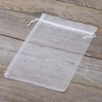 Bolsas de organza 16 x 22 cm - blanco Bolsas de organza