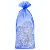 Bolsas de organza 16 x 37 cm - azul Bolsas azules