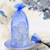 Bolsas de organza 16 x 37 cm - azul Bolsas medianas 16x37 cm