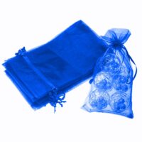 Bolsas de organza 16 x 37 cm - azul Bolsas de organza