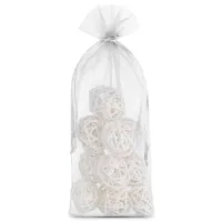 Bolsas de organza 16 x 37 cm - blanco Bolsas medianas 16x37 cm