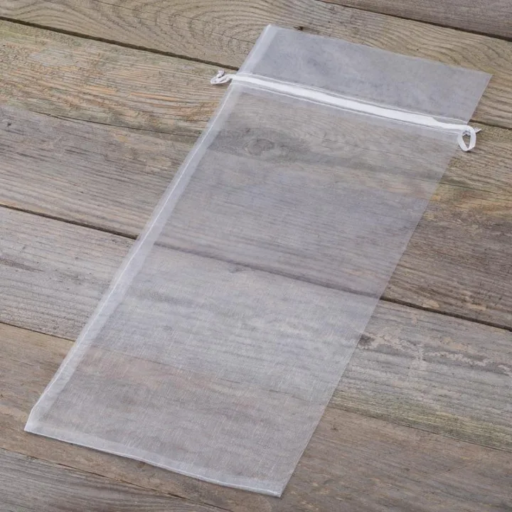 Bolsas de organza 16 x 37 cm - blanco Decoraciones interiores