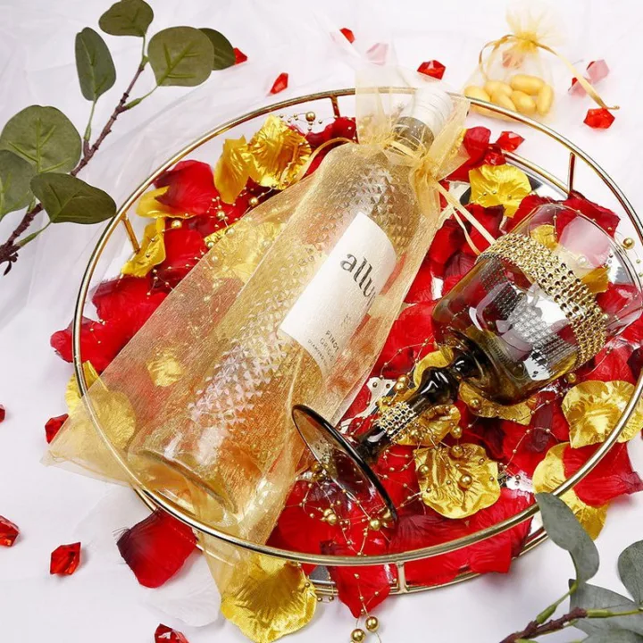 Bolsas de organza 16 x 37 cm - dorado Decoraciones interiores