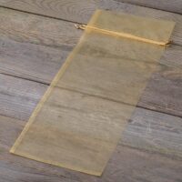Bolsas de organza 16 x 37 cm - dorado Lifehack: ideas inteligentes