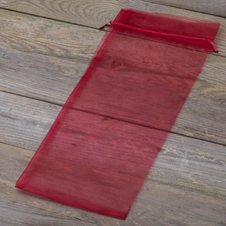 Bolsas de organza 16 x 37 cm - granate Decoraciones interiores