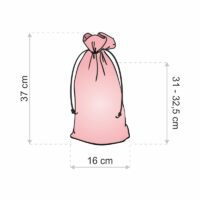 Bolsas de organza 16 x 37 cm - granate Jardín y plantas de interior