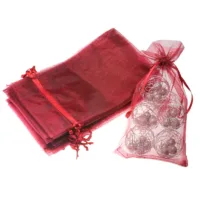 Bolsas de organza 16 x 37 cm - granate Lifehack: ideas inteligentes