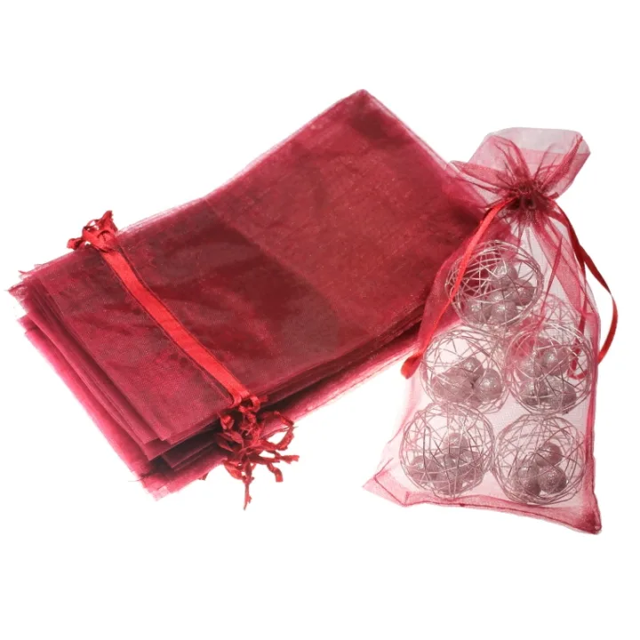 Bolsas de organza 16 x 37 cm - granate Lifehack: ideas inteligentes