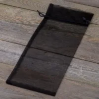 Bolsas de organza 16 x 37 cm - negro Decoraciones interiores