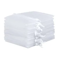 Bolsas de organza 18 x 24 cm - blanco Ropa y ropa interior