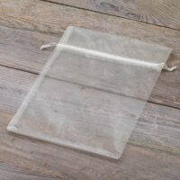 Bolsas de organza 18 x 24 cm - ecru Bolsas medianas