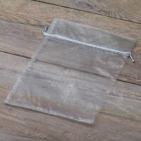Bolsas de organza 18 x 24 cm - gris plata Bolsas ocasionales