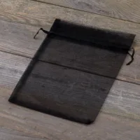 Bolsas de organza 18 x 24 cm - negro Halloween