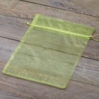 Bolsas de organza 18 x 24 cm - verde Bolsas de organza