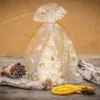 Bolsas de organza 18 x 24 cm - Navidad / 8 Bolsas de organza