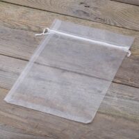 Bolsas de organza 20 x 27 cm - blanco Bolsas de organza