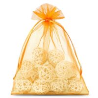 Bolsas de organza 22 x 30 cm - naranja Bolsas naranjas