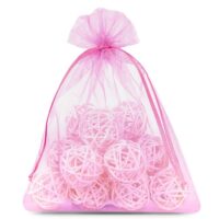 Bolsas de organza 22 x 30 cm - rosa Bolsas rosas