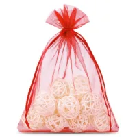 Bolsas de organza 22x30 cm - rojo Bolsas de organza