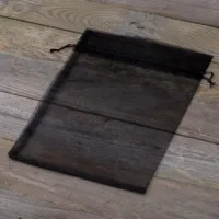 Bolsas de organza 26 x 35 cm - negro Bolsas negras