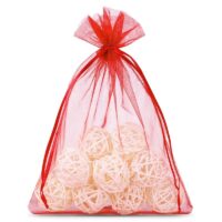 Bolsas de organza 26 x 35 cm - rojo Bolsas para frutas