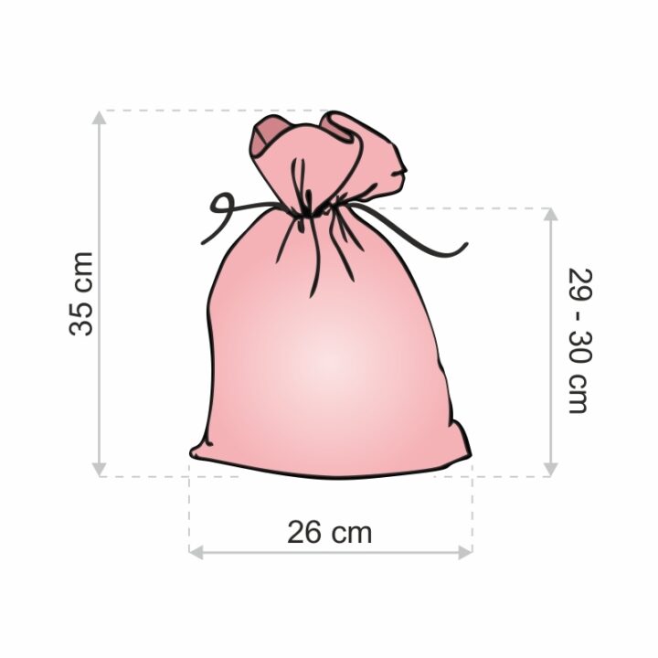 Bolsas de organza 26 x 35 cm - rosa Bolsas para frutas