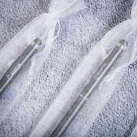 Bolsas de organza 3,5 x 19 cm - blanco Semana Santa