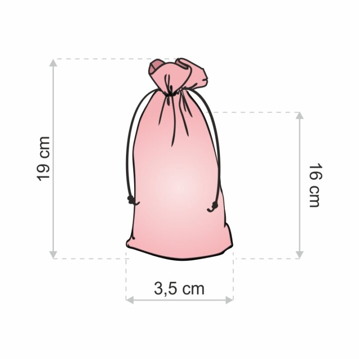 Bolsas de organza 3,5 x 19 cm - blanco Bolsas de organza
