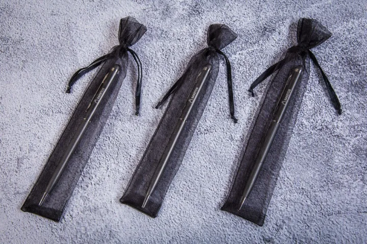 Bolsas de organza 3,5 x 19 cm - negro Halloween