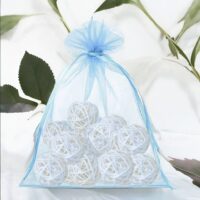 Bolsas de organza 30 x 40 cm - azul claro Bolsas para frutas