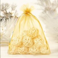 Bolsas de organza 30 x 40 cm - dorado Bolsas grandes 30x40 cm