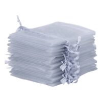 Bolsas de organza 40 x 55 cm - gris plata Bolsas para frutas