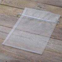 Bolsas de organza 40 x 55 cm - gris plata Bolsas con cierre rápido y fácil