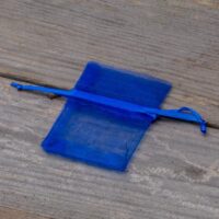 Bolsas de organza 5 x 7 cm - azul Bolso de la Navidad