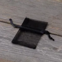 Bolsas de organza 5 x 7 cm - negro Lavanda y productos secos perfumados