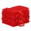 Bolsas de organza 5 x 7 cm - rojo Lavanda y productos secos perfumados