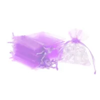 Bolsas de organza 5 x 7 cm - violeta claro Decoraciones de mesa