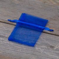 Bolsas de organza 6 x 8 cm - azul Bolso de la Navidad