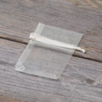 Bolsas de organza 6 x 8 cm - ecru Bolsas de organza