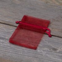 Bolsas de organza 6 x 8 cm - granate San Valentín
