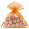 Bolsas de organza 6 x 8 cm - naranja Bolsas naranjas